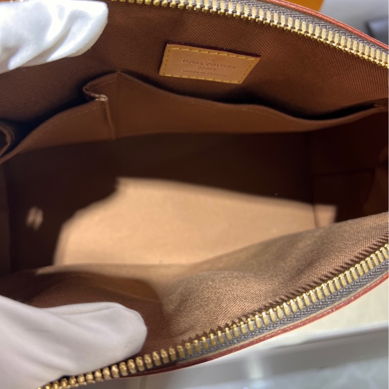 Lv 手提包 小號 老花餃子包-4