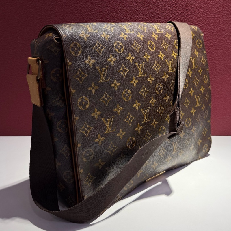 路易威登/Louis Vuitton 經典老花翻蓋公文包 斜挎包-1