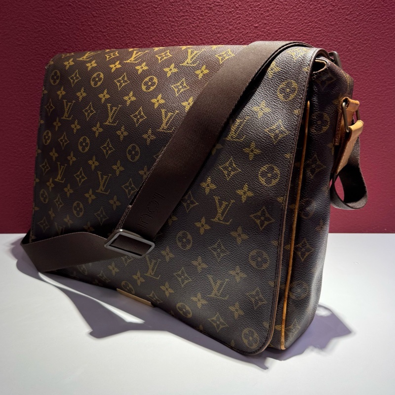 路易威登/Louis Vuitton 經典老花翻蓋公文包 斜挎包-2
