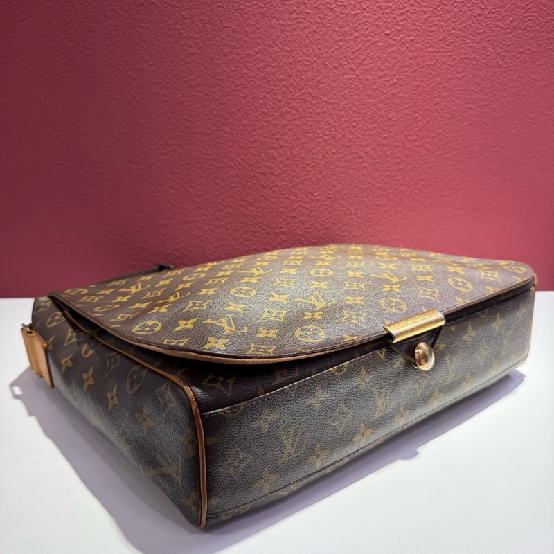 路易威登/Louis Vuitton 經典老花翻蓋公文包 斜挎包-5