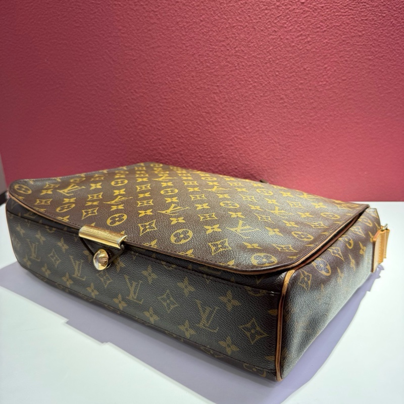 路易威登/Louis Vuitton 經典老花翻蓋公文包 斜挎包-6