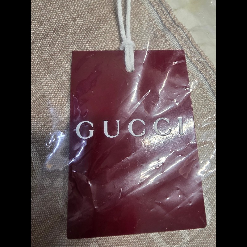 全新 未拆 GUCCI 經典雙 G Logo 緹花羊毛絲綢披肩/圍巾-5
