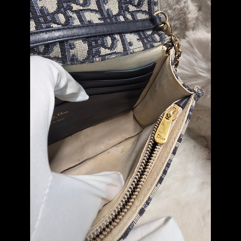 Dior Saddle Wallet on Chain / 馬鞍鏈帶長夾包-12