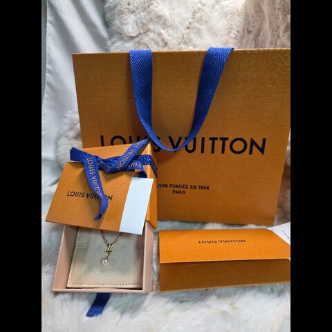 全新 全配 含購證 法國購入 LV Louis Vuitton 珍珠 項鍊