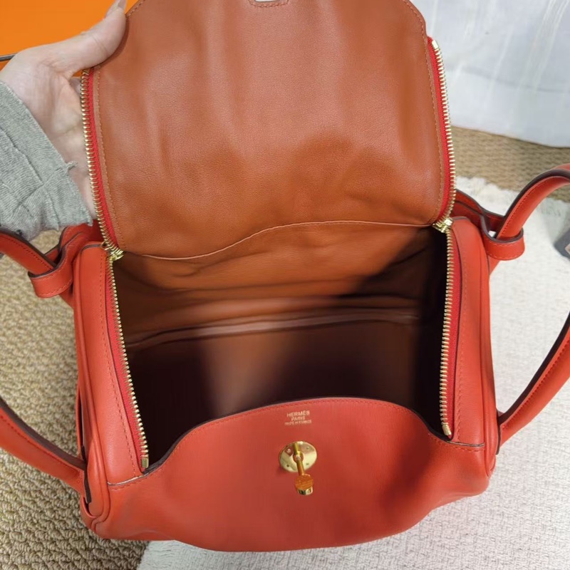 🌈Hermes❤️Lindy 30❤️紅色金扣❤️99新🌟Swift皮🌟lindy30🌟lindy🌟愛馬仕🌟-2