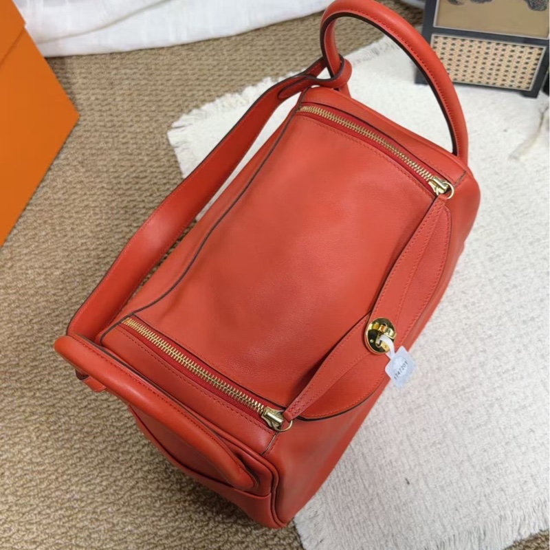 🌈Hermes❤️Lindy 30❤️紅色金扣❤️99新🌟Swift皮🌟lindy30🌟lindy🌟愛馬仕🌟-6