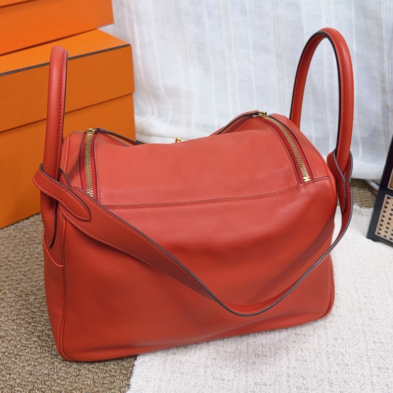 🌈Hermes❤️Lindy 30❤️紅色金扣❤️99新🌟Swift皮🌟lindy30🌟lindy🌟愛馬仕🌟-9