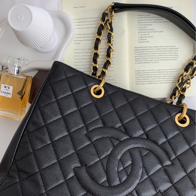 香奈兒/Chanel GST托特包 荔枝紋牛皮手提包 經典百搭 日常出行必備 尺寸 34×24×12-1