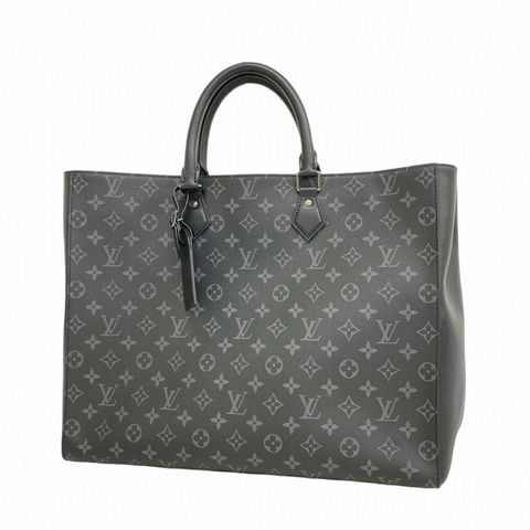 路易威登 Monogram Eclipse Grand Sac 手提包 M44733 黑色 男士