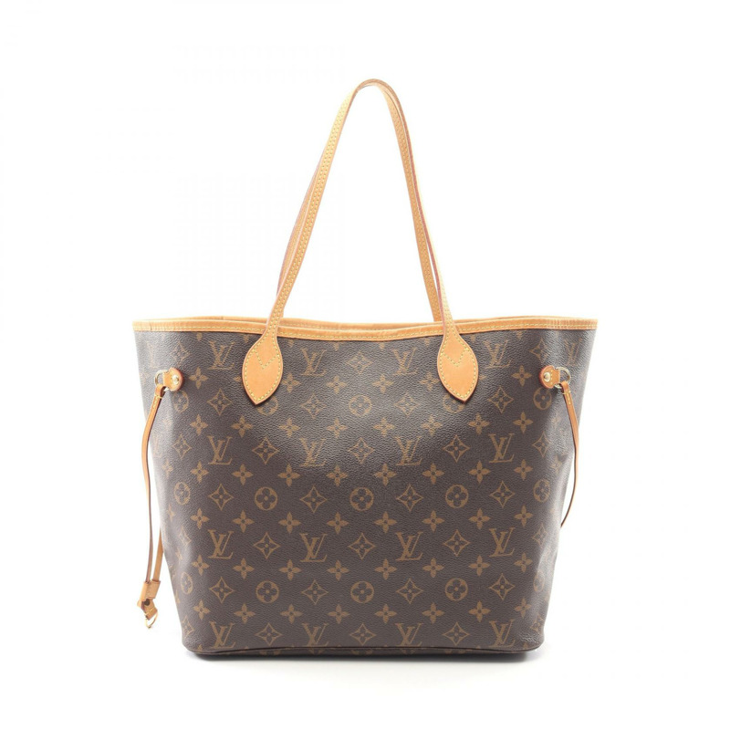 路易威登 Neverfull MM 手提包 M40156 Monogram 皮革棕色二手女士-0