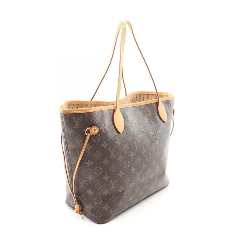 路易威登 Neverfull MM 手提包 M40156 Monogram 皮革棕色二手女士-1