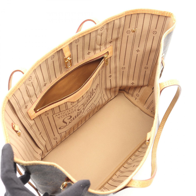路易威登 Neverfull MM 手提包 M40156 Monogram 皮革棕色二手女士-2