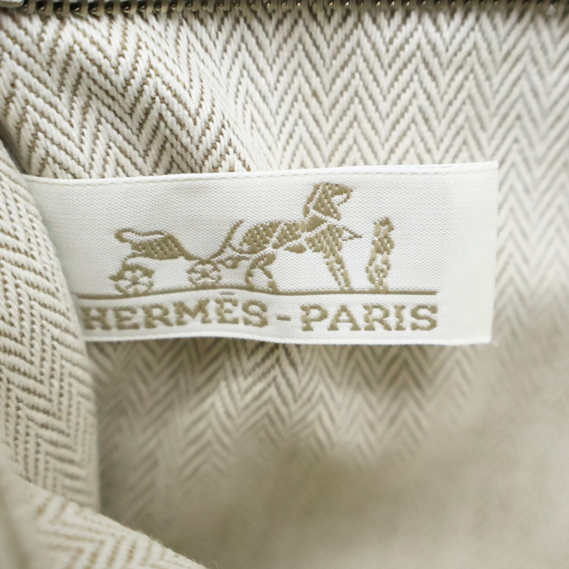 米色 帆布 Fourbi 25 Pouch 收納包【HERMES 愛馬仕】 H063913CKAA-5