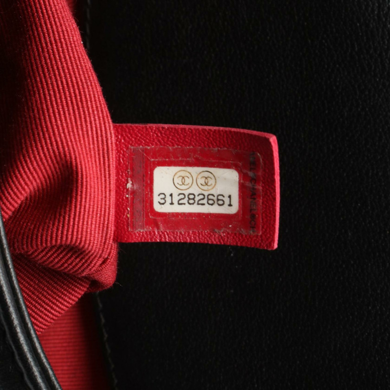 香奈兒 (CHANEL) 絎縫人造珍珠鏈肩背包 AS2503 皮革 黑色 GHW-4