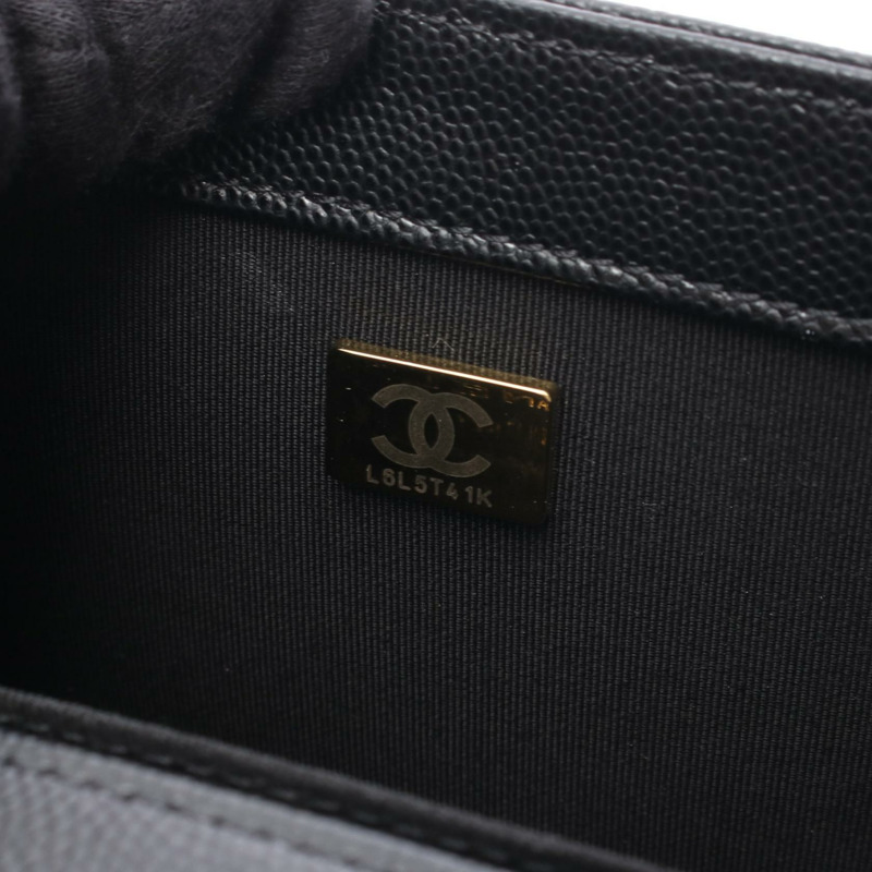 香奈兒 Boy Chanel 鏈條肩背包 A67086 小牛皮 黑色 二手 金色五金-4