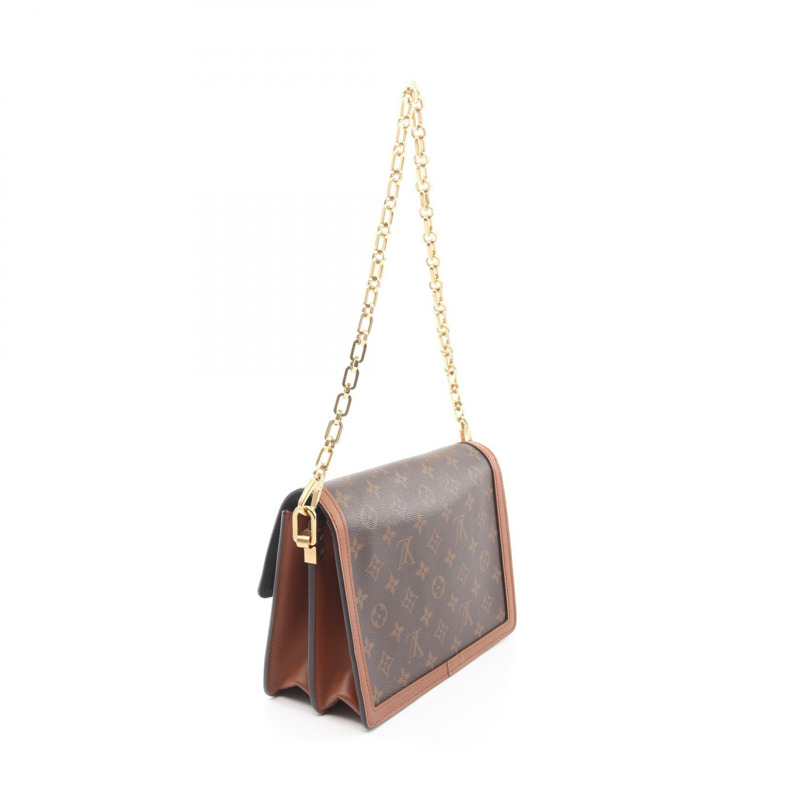 路易威登 Dauphine MM 鏈條單背包 M44391 Monogram Reverse 皮革 LV-1