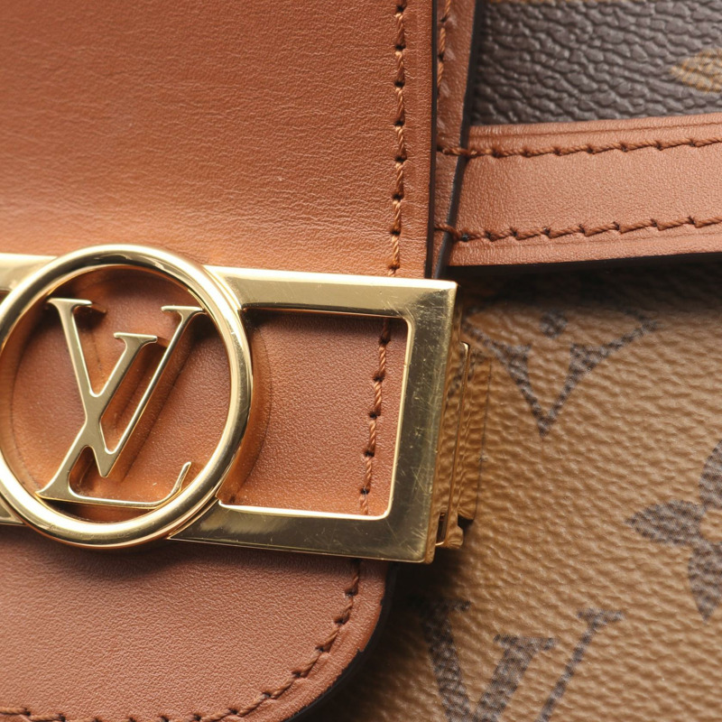 路易威登 Dauphine MM 鏈條單背包 M44391 Monogram Reverse 皮革 LV-5