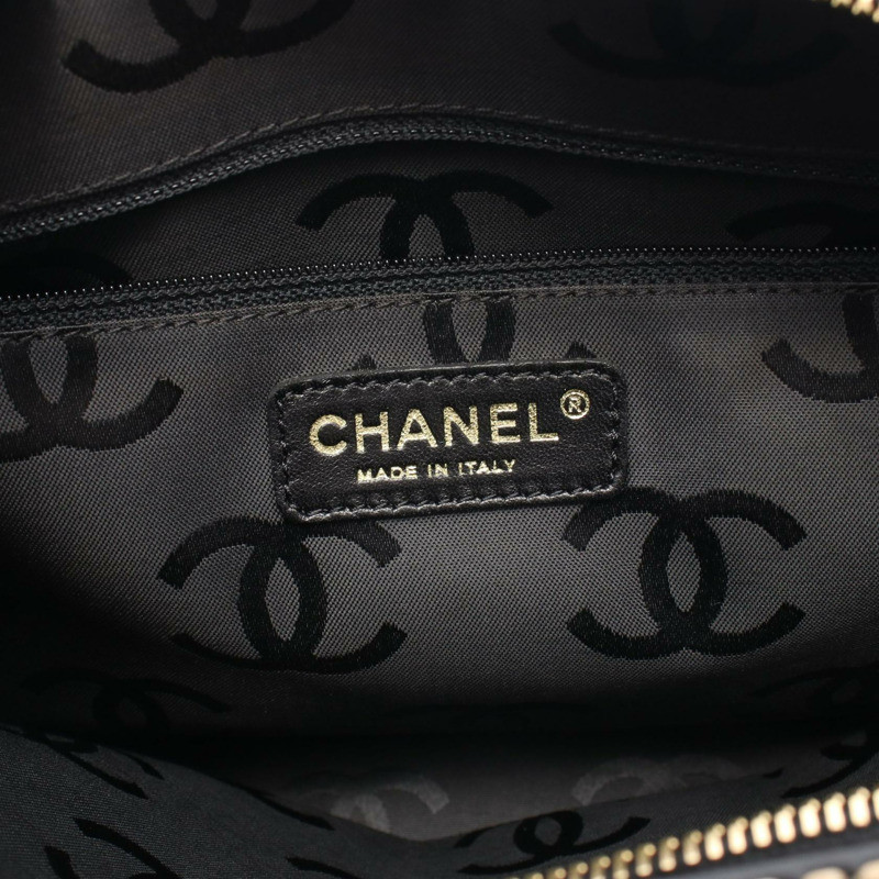 香奈兒 (CHANEL) 野性縫線手提包 A20666 黑色皮革 二手 女士 金色五金-3