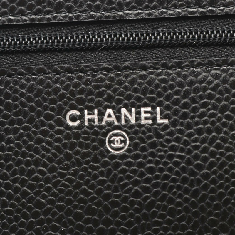 香奈兒 (CHANEL) 絎縫鏈條斜背單肩手提包 AP0250 皮革 BK SHW-4