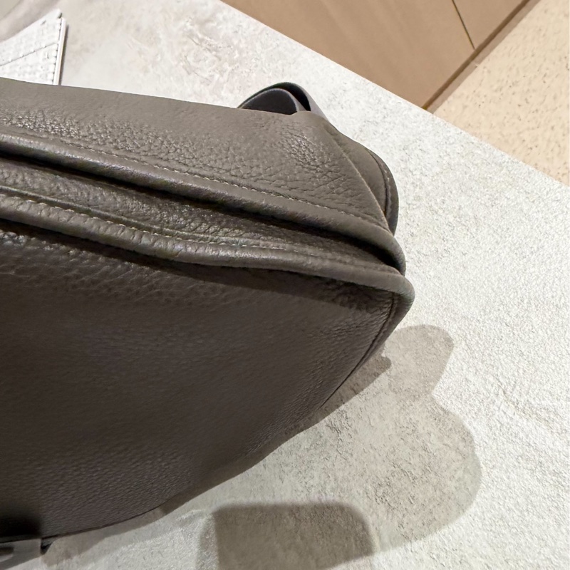Hermes 愛馬仕Evelyne Bag GM 灰 銀釦 伊芙琳包 III 33 EV33 肩背包 斜背包 側背包-17