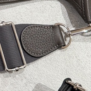 Hermes 愛馬仕Evelyne Bag GM 灰 銀釦 伊芙琳包 III 33 EV33 肩背包 斜背包 側背包-31