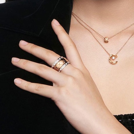 Chanel COCO CRUSH戒指 50 小型款，18K BEIGE米色金-4