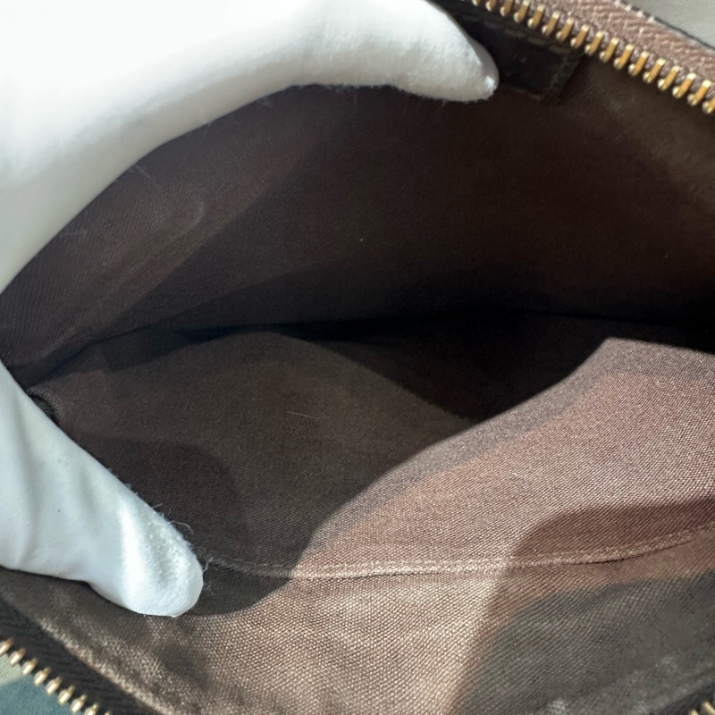 Louis Vuitton 路易威登 男士棕棋盤格斜挎包 25×25-7