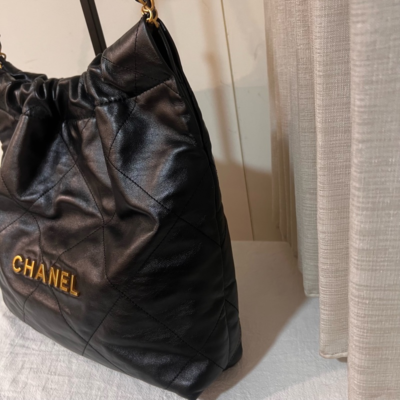 ෆ Chanel 22bag 黑金垃圾袋 小號-6