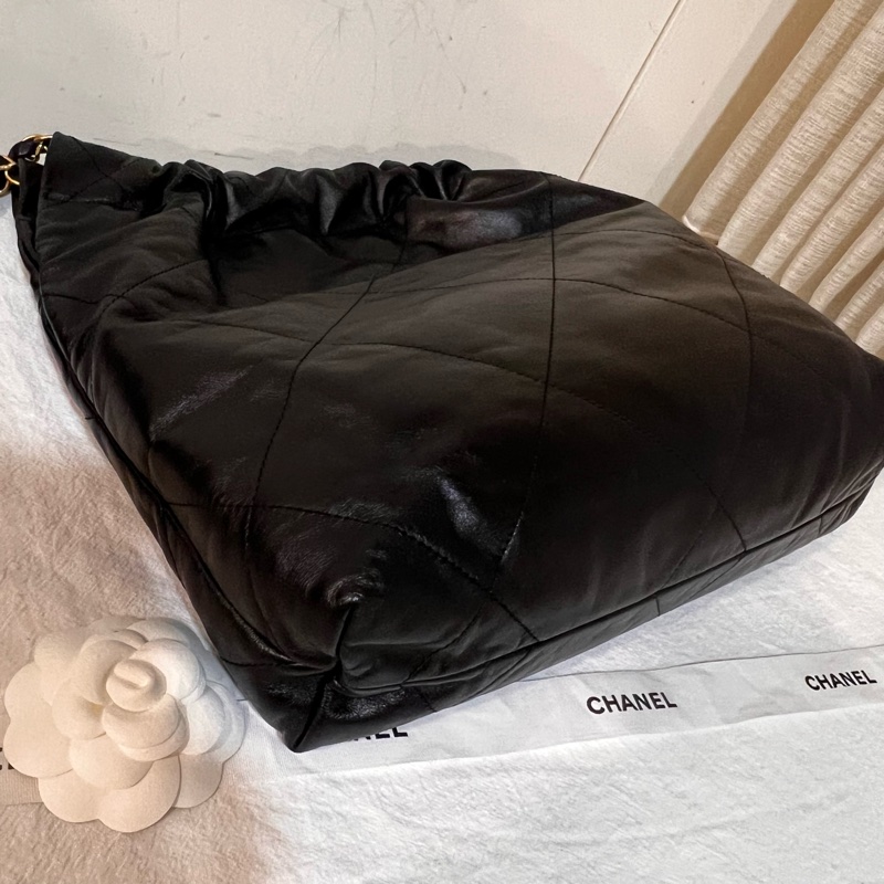 ෆ Chanel 22bag 黑金垃圾袋 小號-8
