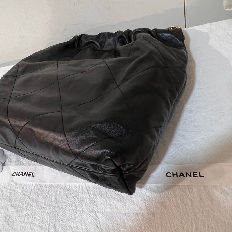 ෆ Chanel 22bag 黑金垃圾袋 小號-9