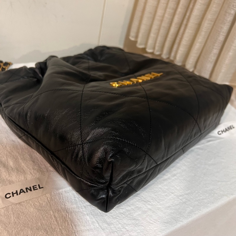 ෆ Chanel 22bag 黑金垃圾袋 小號-10