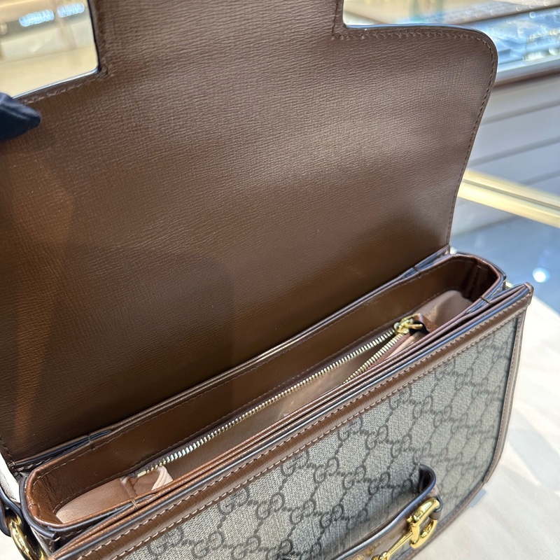 Gucci 古馳老花1955包中號 無附件-10