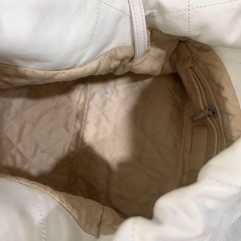 ෆ Chanel 22bag 垃圾袋白銀小號🈶購證-11