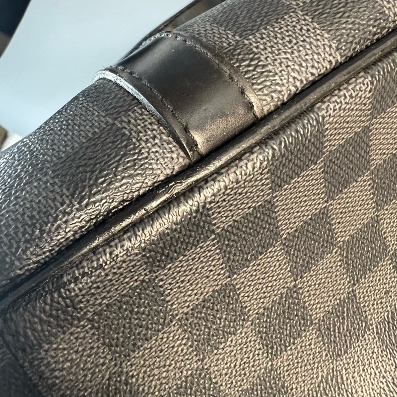 特惠價  Louis Vuitton 路易威登 黑色棋盤格男士公文包 尺寸 37x36x10-11