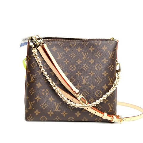 LOUIS VUITTON MULTIPASS手袋老花PVC金扣晶片肩背包