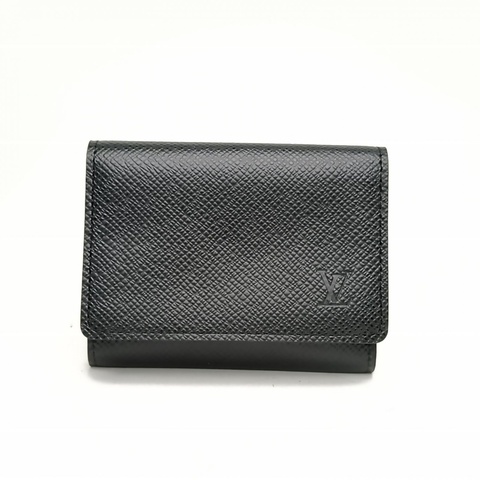 LOUIS VUITTON 黑色牛皮2010牛皮卡包
