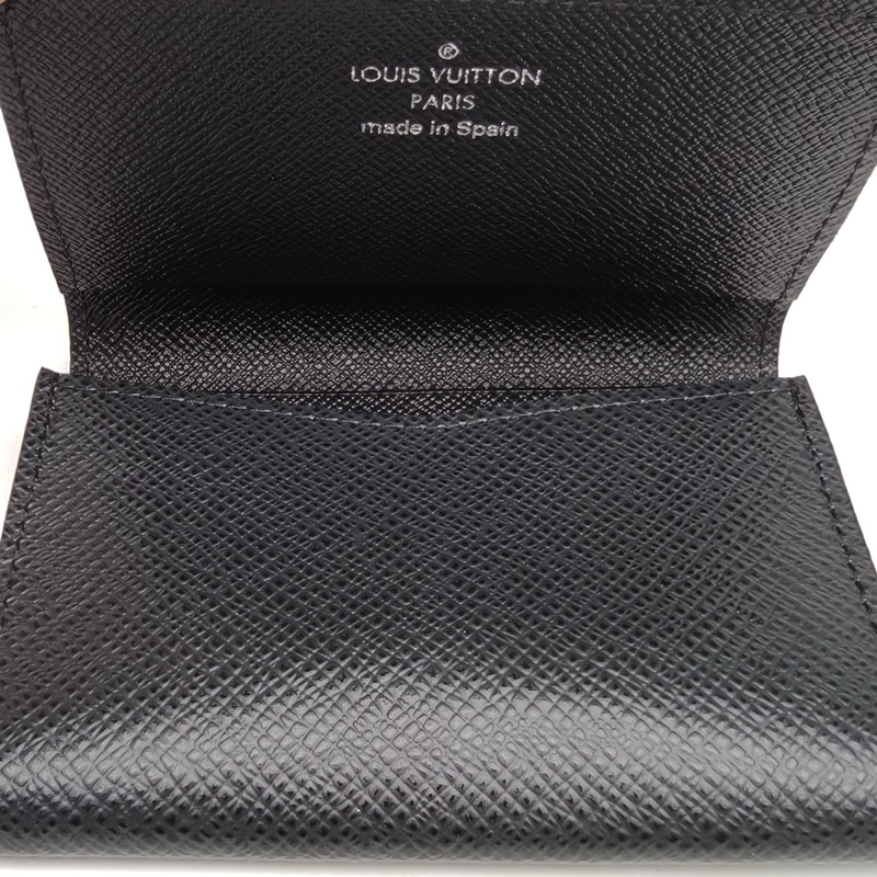 LOUIS VUITTON 黑色牛皮2010牛皮卡包-4