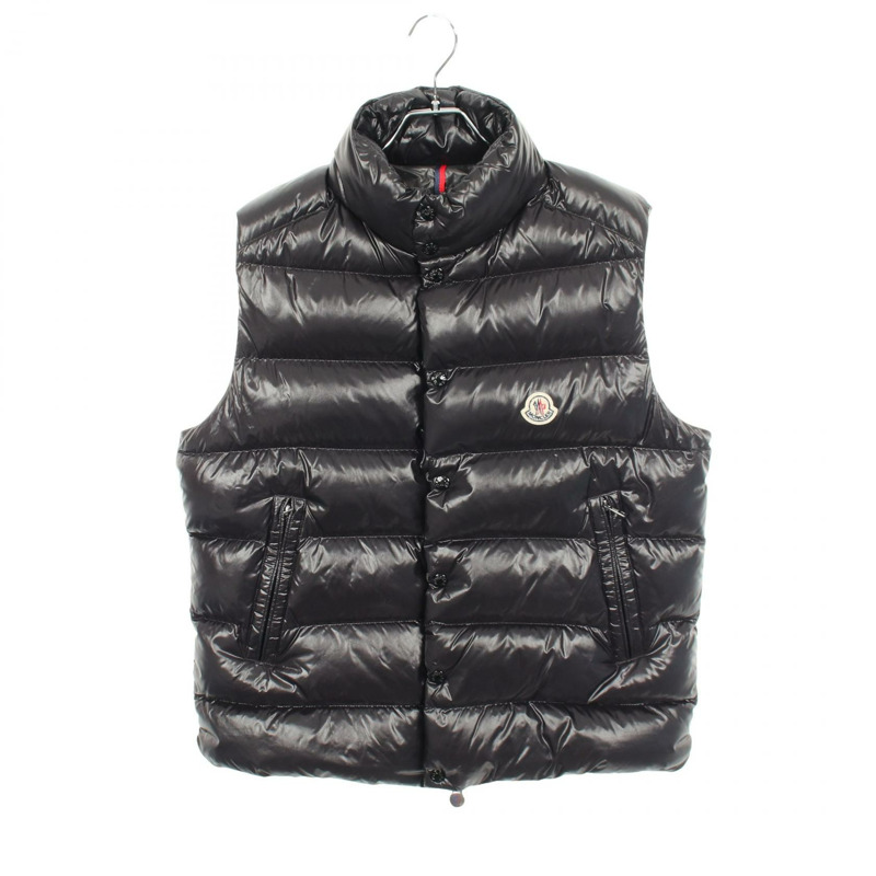 MONCLER TIBB 羽絨背心 1A00096 尼龍黑 #3 二手男款-0