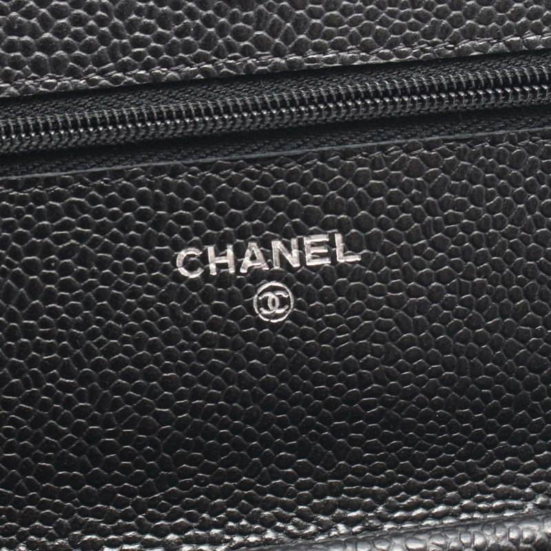 香奈兒 (CHANEL) 絎縫鏈條斜背包 AP0250 小牛皮 黑色 二手 SHW-3