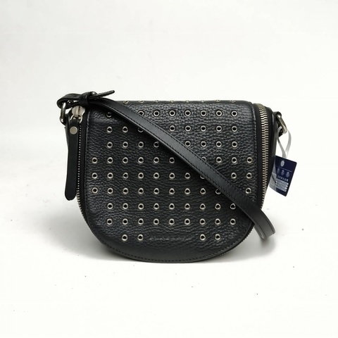 Burberry 黑色牛皮斜挎包