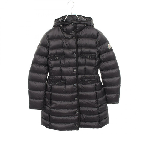 MONCLER HIRMA 連帽羽絨外套 1C00025 尼龍 黑色 #1 二手 女款