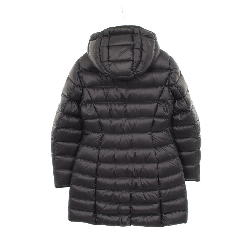 MONCLER HIRMA 連帽羽絨外套 1C00025 尼龍 黑色 #1 二手 女款-1