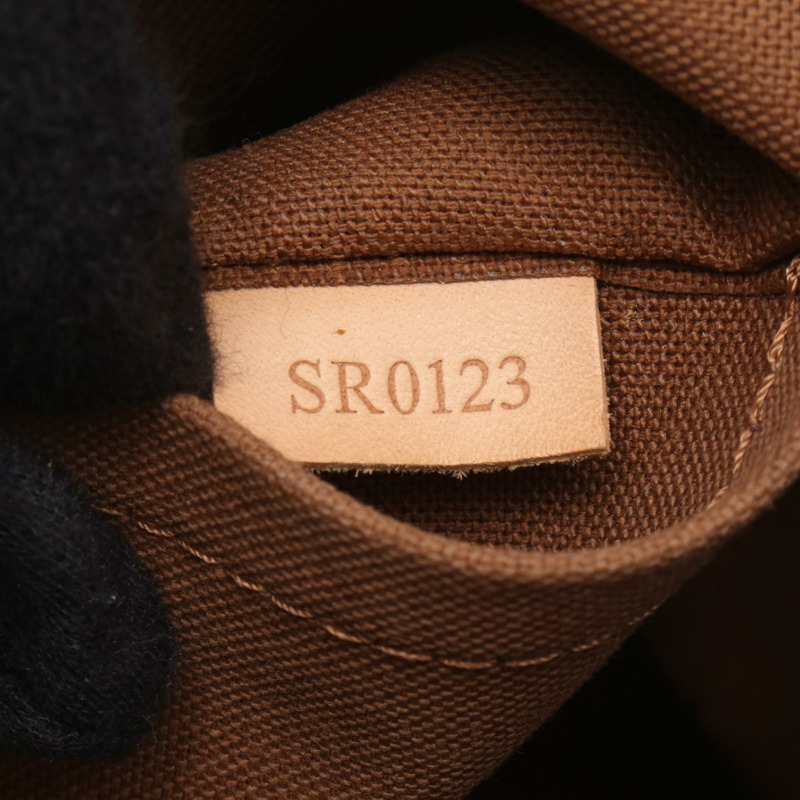 路易威登 Palermo PM 單肩手提包 M40145 Monogram 皮革 棕色 二手-4