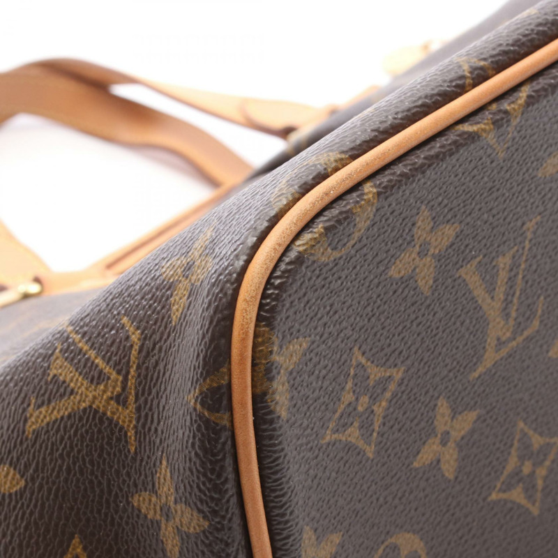 路易威登 Palermo PM 單肩手提包 M40145 Monogram 皮革 棕色 二手-6
