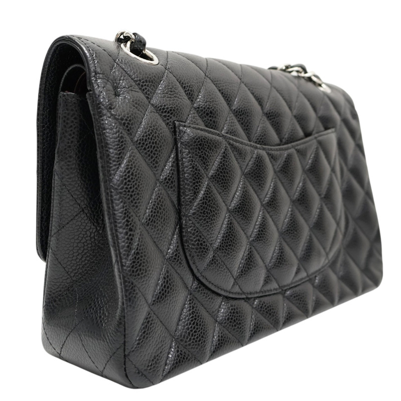 黑色 荔枝紋 牛皮 COCO 25 肩背包 銀釦【CHANEL 香奈兒】 A01112-1