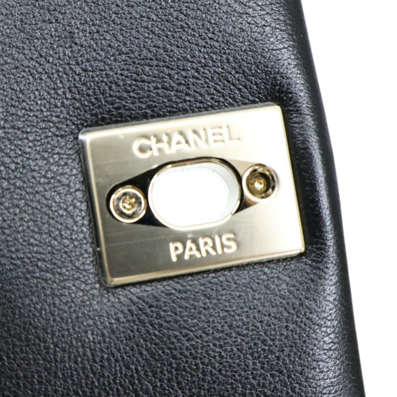 黑色 菱格紋牛皮 Duma Drawstring 後背包【CHANEL 香奈兒】 AS3618-7