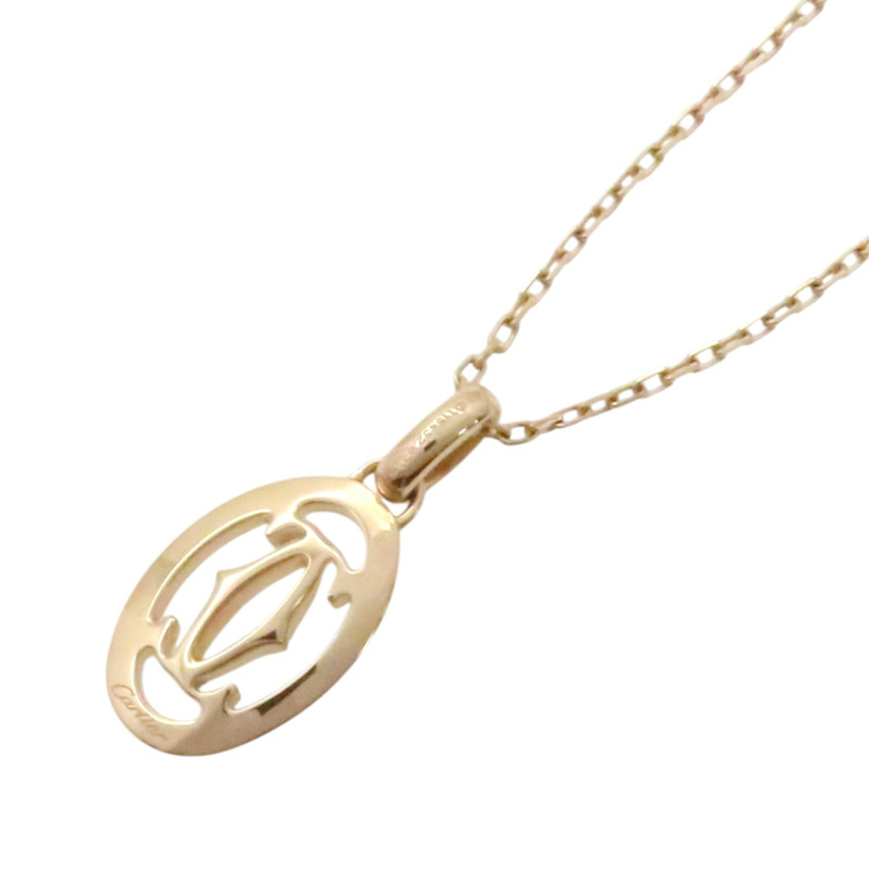 18K玫瑰金 鑽石 Double C de Cartier 項鍊【Cartier 卡地亞】 B7219300-1