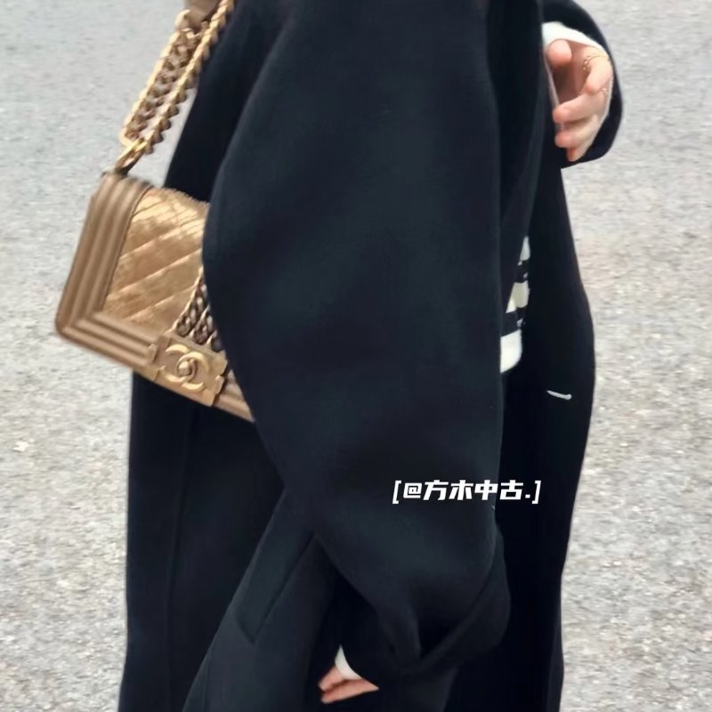 CHANEL 金色復古金扣鎖鏈 蛇皮leboy小號鏈條包 20*11*6 98新配件塵袋 保卡-0