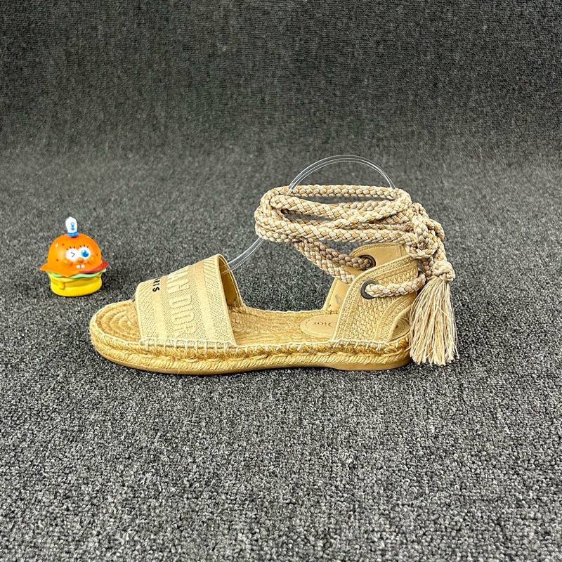 Dior迪奧草編涼鞋 尺碼:36 碼🧡-2