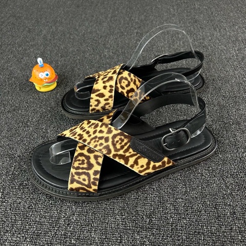 YSL聖羅蘭 豹紋涼鞋 尺碼：43 碼 🧡